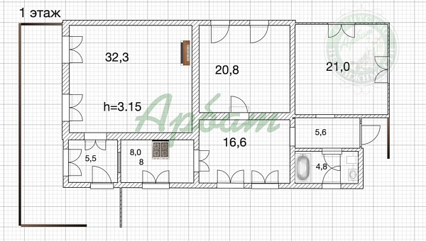 Дом, 28 кв.м. (№14366)
