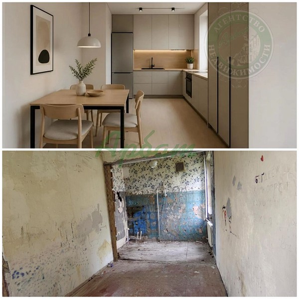 3-к квартира, 43 кв.м. (№14845)