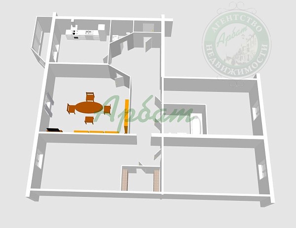 4-к квартира, 116 кв.м. (№14107)
