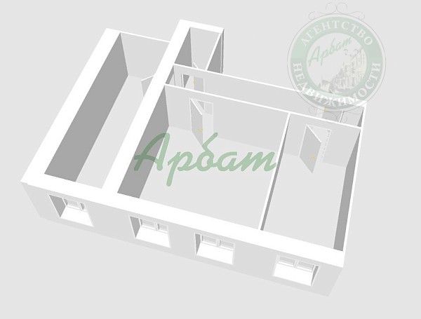 2-к квартира, 59 кв.м. (№14223)