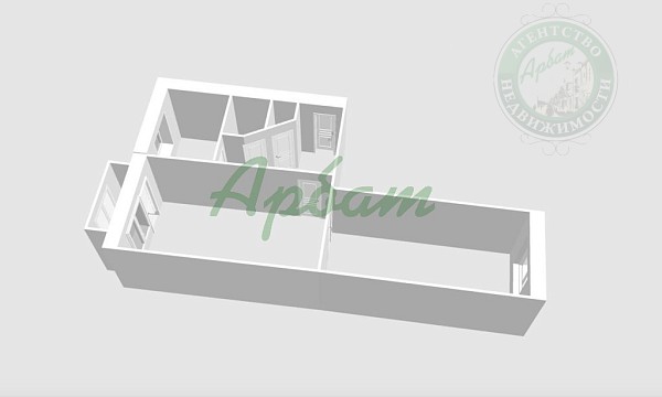 2-к квартира, 45 кв.м. (№13664) 2-к квартира, 45 кв.м. (№13664)
