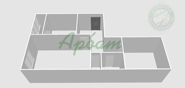 2-к квартира, 56 кв.м. (№14730)