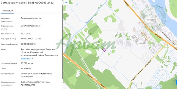 Участок , 100 сот. (№14509)