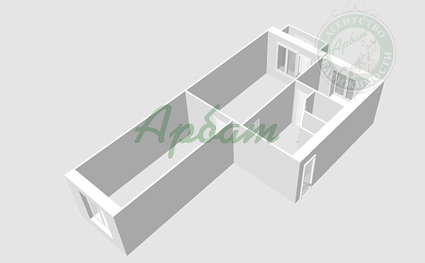 2-к квартира, 45 кв.м. (№13664) 2-к квартира, 45 кв.м. (№13664)