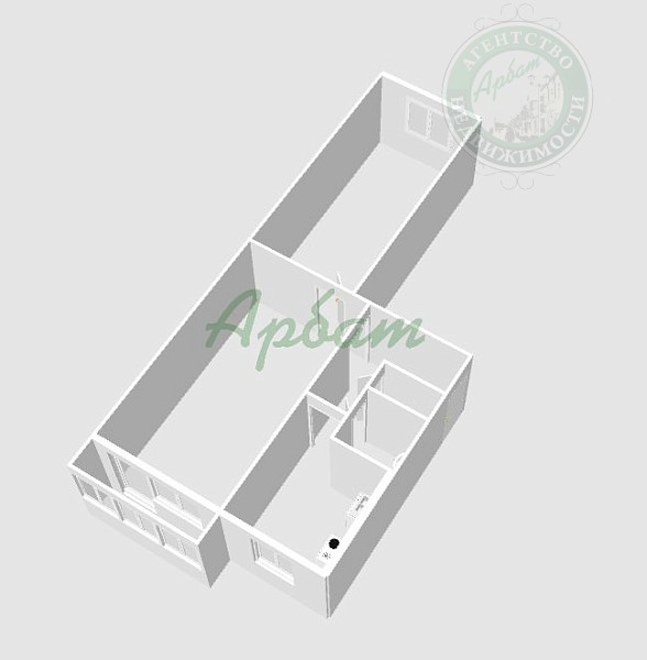 2-к квартира, 43 кв.м. (№14071)