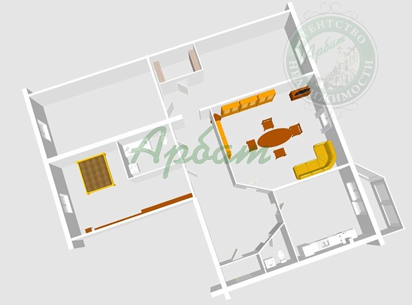 4-к квартира, 116 кв.м. (№13828)