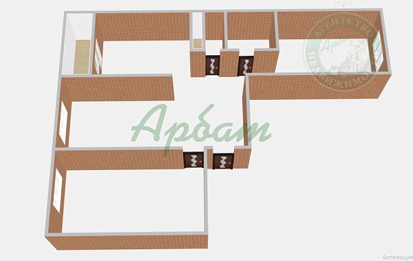 3-к квартира, 68 кв.м. (№13987)