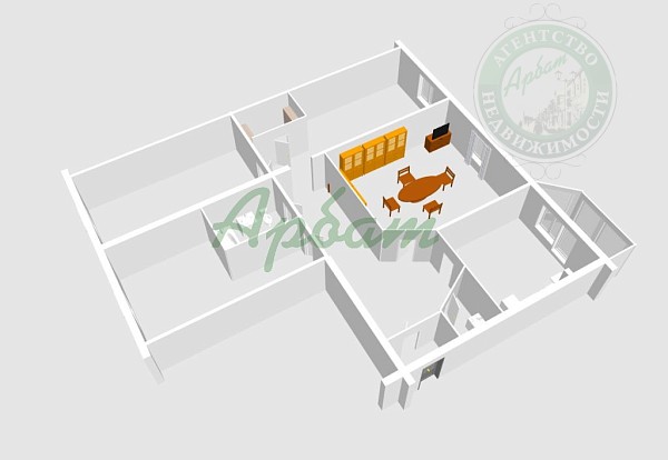 4-к квартира, 116 кв.м. (№14107)