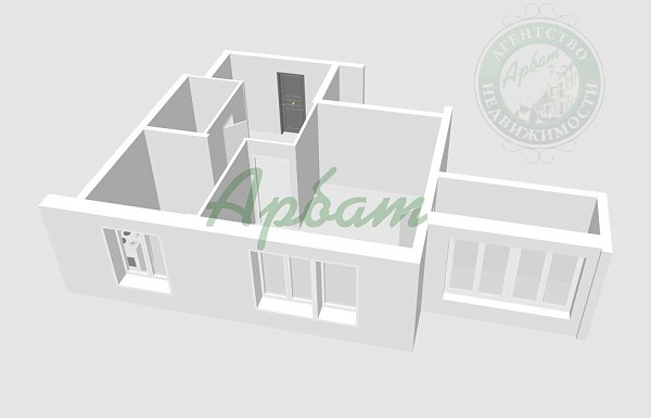 1-к квартира, 30 кв.м. (№13968) 1-к квартира, 30 кв.м. (№13968)